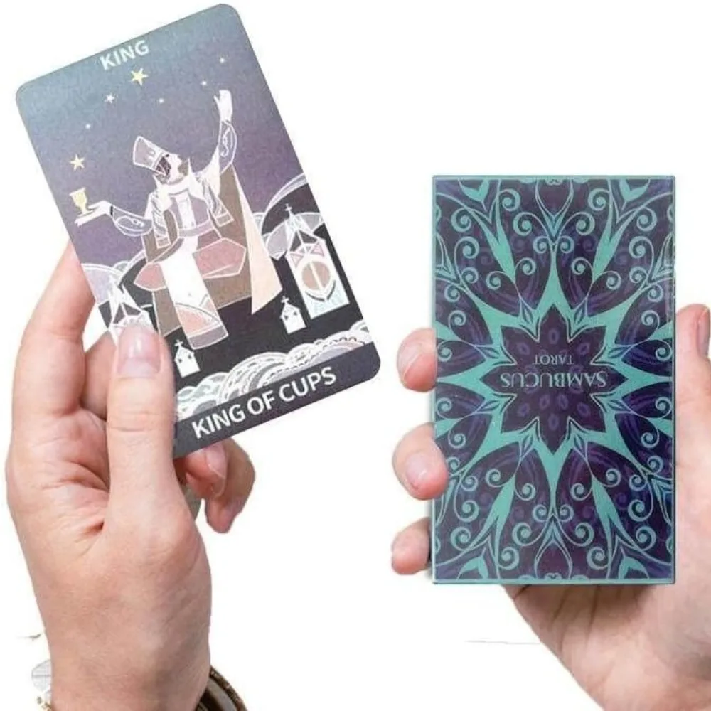 10,3*6cm Sambucus Tarot Ein elegantes geometrisches 78-Karten-Deck – Tarotkarten im modernen Art-Deco-Stil