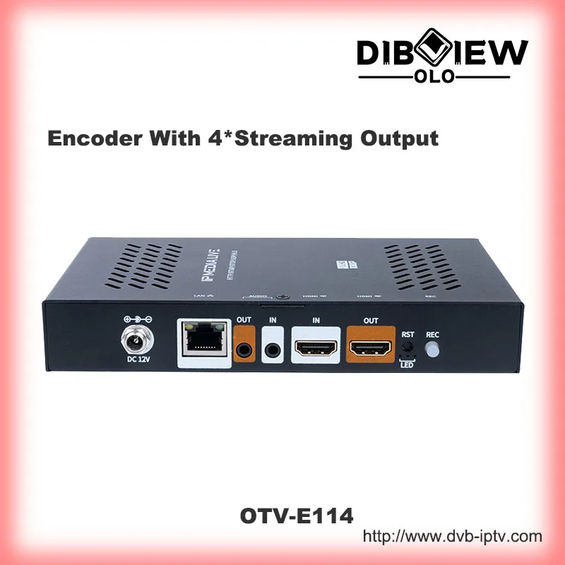 H264 H265 HD HDMI-compatible Video Live Media Streaming IPTV Encoder For Youtube Facebook