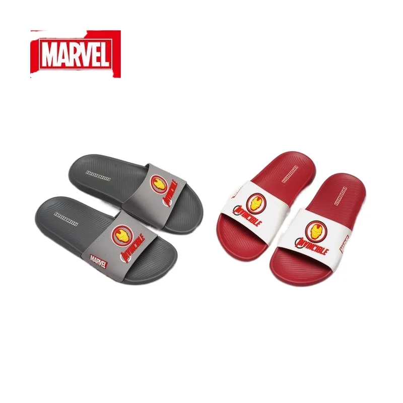 Avengers Alliance Manwei Men's and Women's Iron Man Sandals and Slippers Children's Summer Casual Flat Slippers Birthday Gift