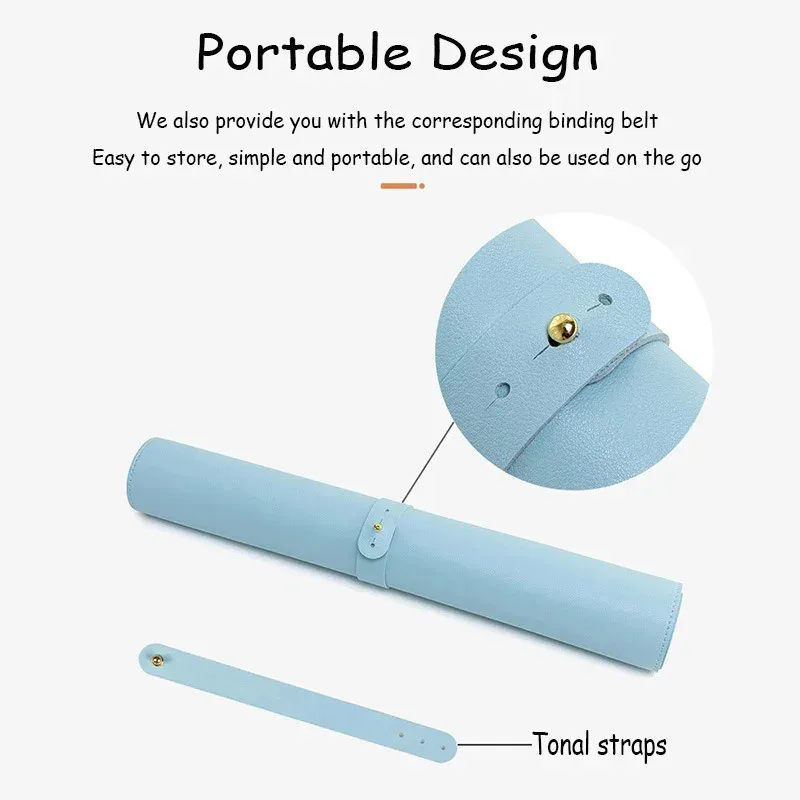 حصيرة واقية كبيرة للمكتب - لوحة مفاتيح وماوس مقاومة للماء من البولي يوريثان، لوحة ماوس مثالية للألعاب لملحقات الكمبيوتر #3