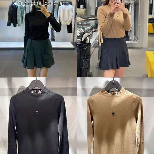 2025 여성용 가을 골프 티셔츠, 긴팔 탄성 골프 풀오버, 좋은 품질