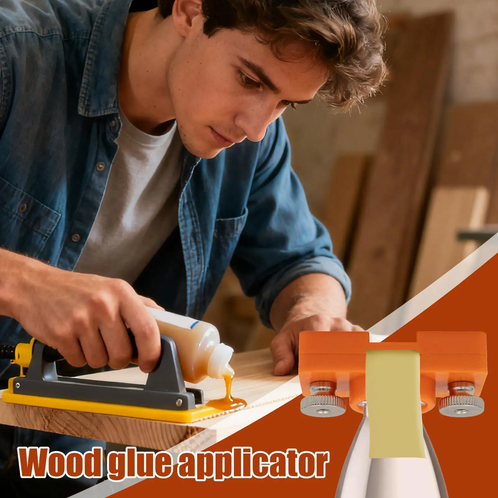 

Woodworking Glue Applicator Banding Adhesive Roller Tool Edge Banding Glue Applicator for Woodworking Outdoor Repair Crafts