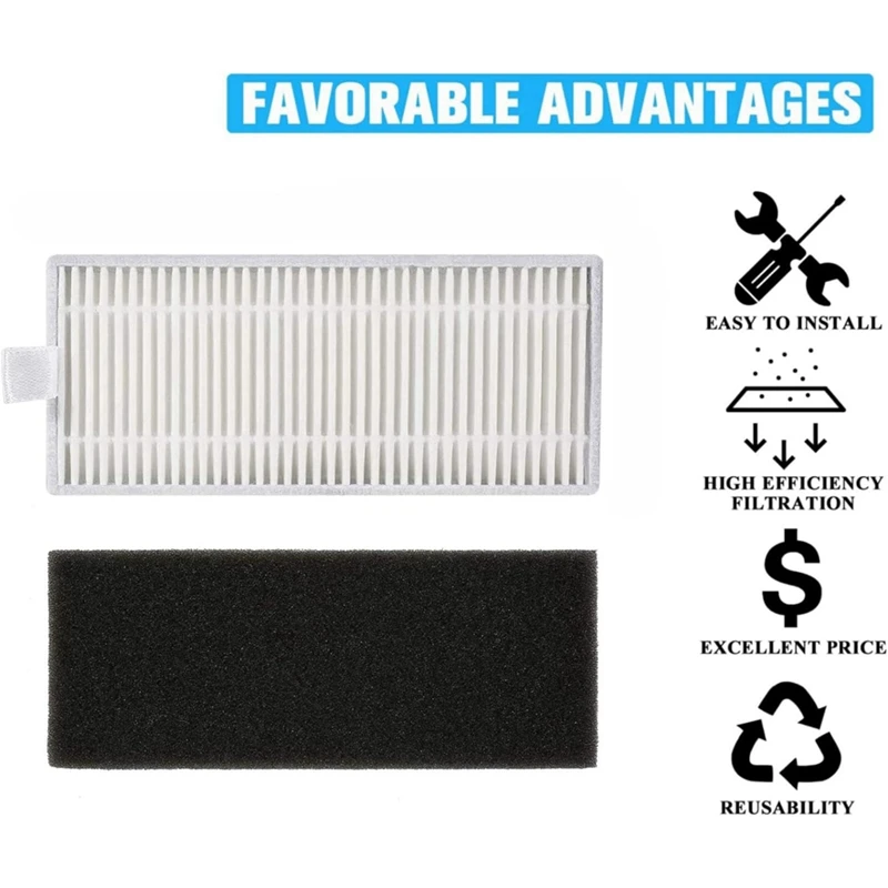 Vacuum Accessories For Eufy Robovac L35hybrid/L35 Hybrid+ Robot Spare Parts Hepa Filter Mop Cloth Pads Parts Accessories