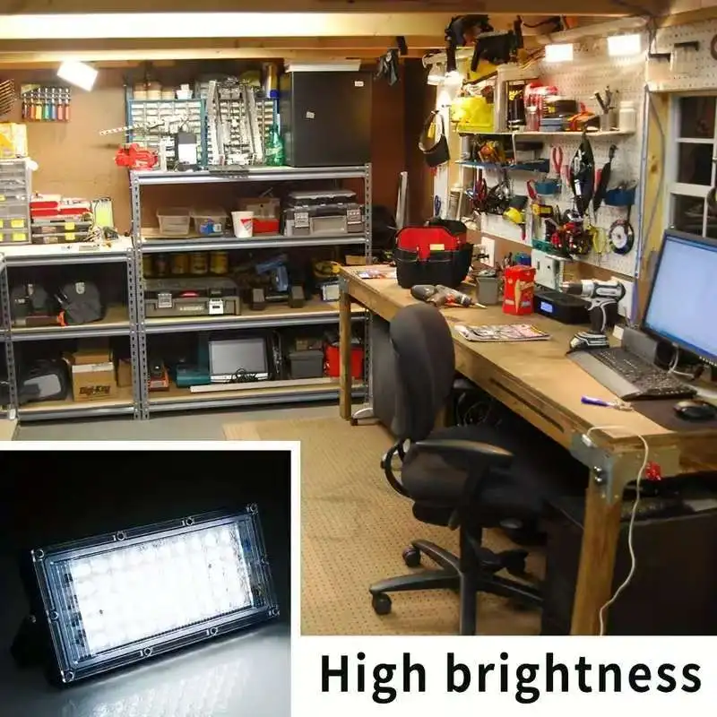 50 واط 100 واط LED الكاشف IP65 مقاوم للماء التيار المتناوب 220 فولت كشاف خارجي الأضواء RGB مهرجان اللون الديكور جدار الكاشف