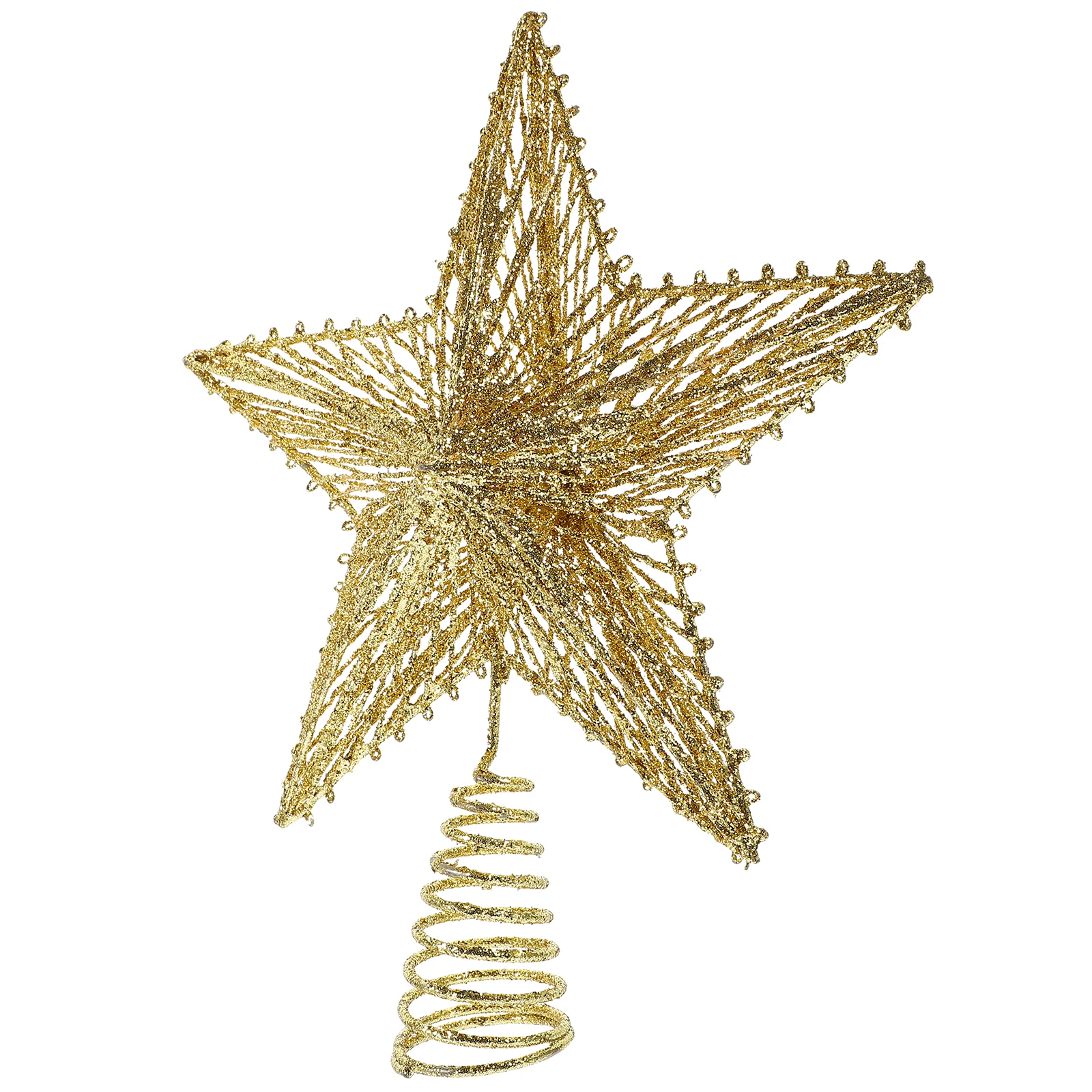 

Glitter Christmas Tree Topper Star Treetop Decoration Xmas Tree Ornament Holiday Party Favor Banquet Decor Supply