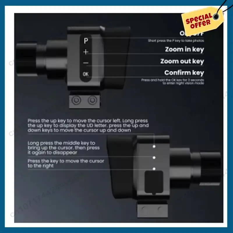 -A15I Night Vision Scope For Crossbow IR850 Infrared Illuminator, For Hunting, Night Vision Monocular With 32GB Card
