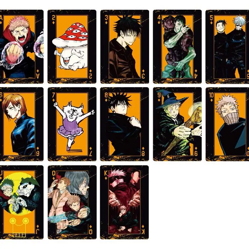 54 sztuk Jujutsu Kaisen Satoru Gojo anime peryferyjne karty do gry kreatywna rodzinna impreza rozrywka gra planszowa karty zabawki prezenty