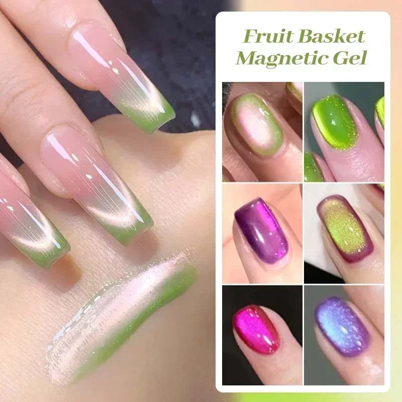 1pc Guava Katze Magnetische Gel Nagellack Mit Magnet Stick Set Sommer Obst Semi Permanent Soak Off UV Gel lack Nagel Liefert