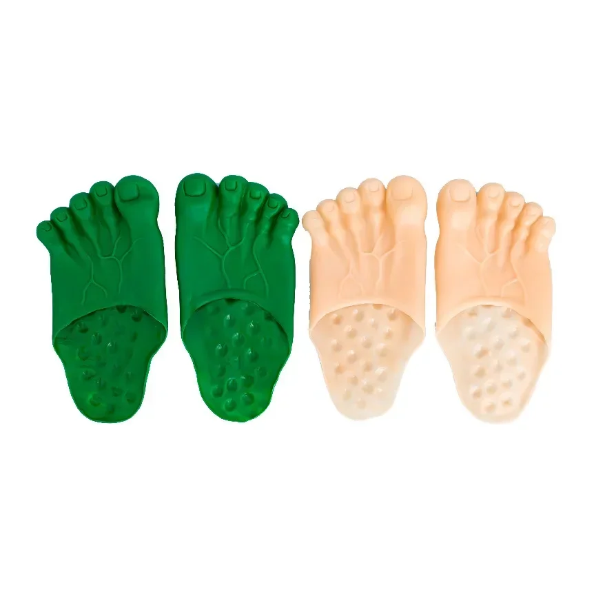 A11190107Halloween Monsters Slippers Shoe Cover Bigfoot Tweezers April Fools Day Tricks Creativity Slippers Funny Big Foots