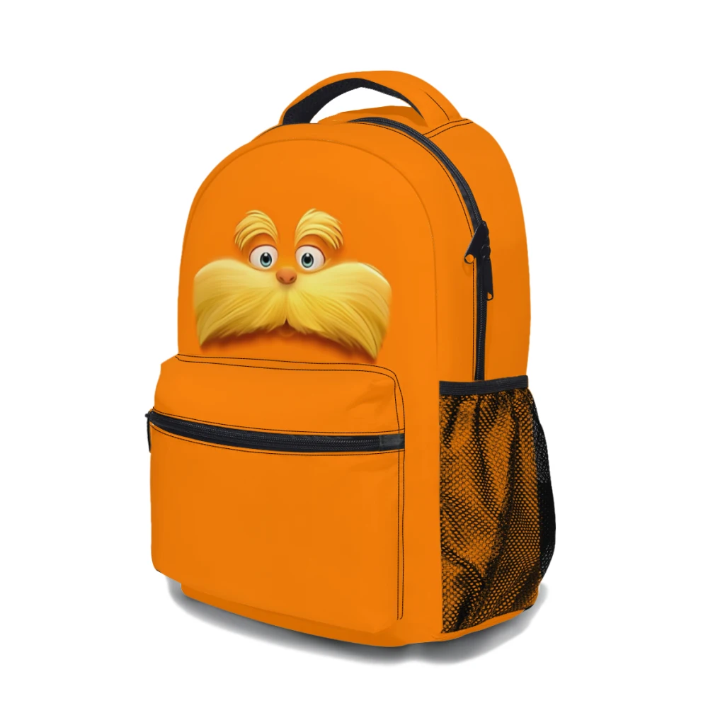 Nieuwe Modieuze Lorax Rugzak Tas Grote Capaciteit Trendy Boekentas Multi-Pockets Verstelbaar 17Inch