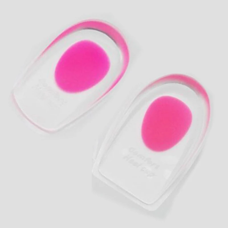 Silicone Gel Palmilhas Ortopédicas, Back Pad, Heel Cup para dor no Calcâneo, Health Feet Care, Spur Pés Almofadas, Novo