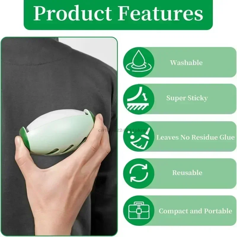 Reusable Lint Roller High-Quality Washable & Portable Strong Adhesive for Pet Hair and Dust Removal Clothes Furniture Travel