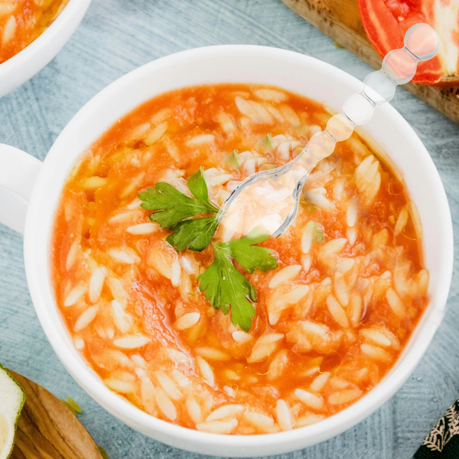 

Glass Spoon for Coffee Tea Sugar Stirring Use Exquisite Mini Spoon for Yogurt Jam Honey Serving Elegant Kitchen Utensil Glass