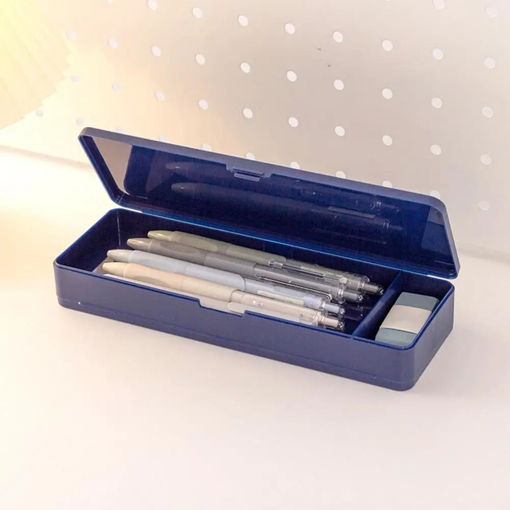 사무용품 컨테이너 용량 문구 상자, 양면 이중 레이어 문구 상자, 남아용 헤비 듀티 플라스틱