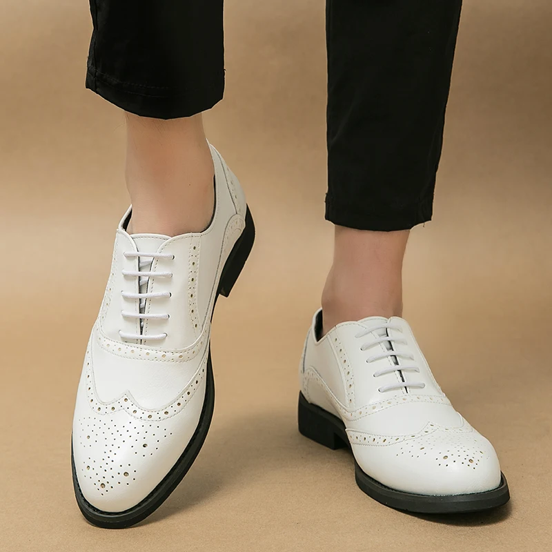 كتلة كبيرة نحت تنفس اللون منعت الخريف الأعمال عارضة ضوء الفاخرة تنوعا مصفف شعر رسمي الأحذية العصرية #3