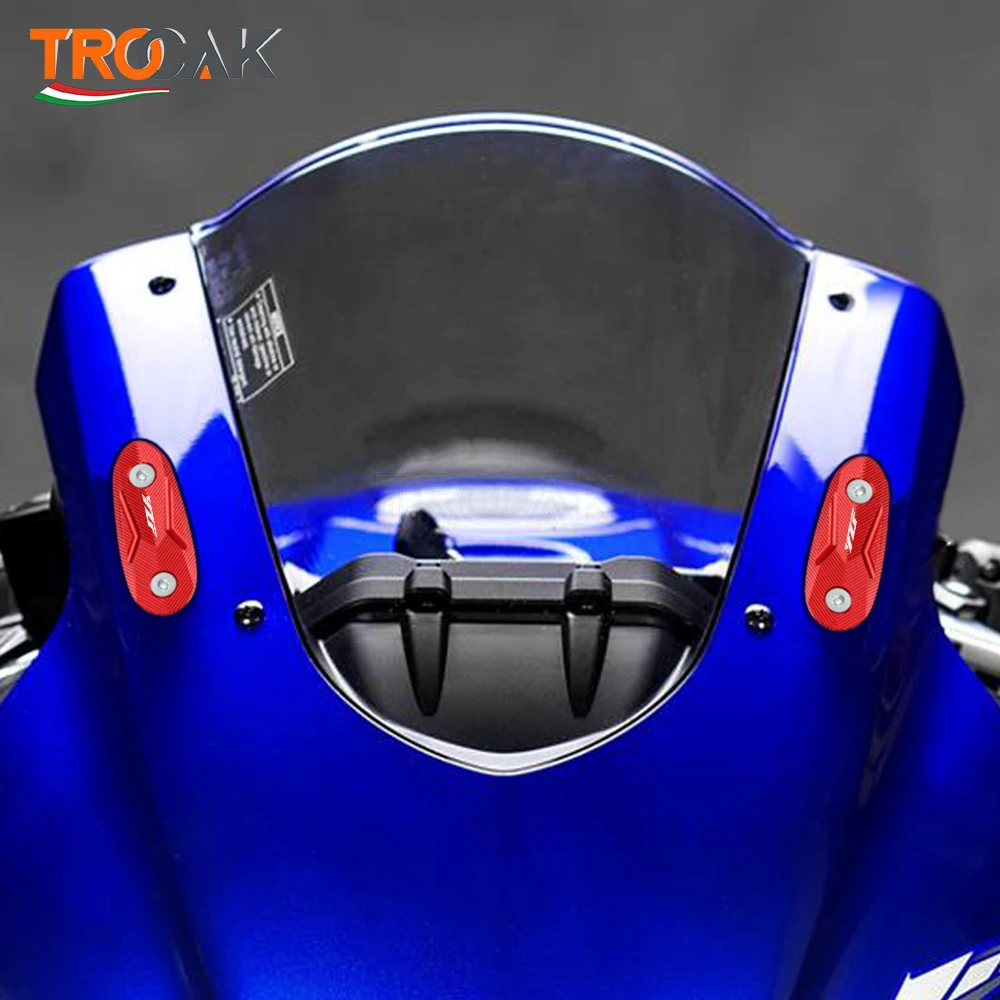 Motorcycle Aluminium Rearview Mirror Hole Cap Cover Mirror Eliminators For YAMAHA YZF R3 R25 2013 2019-2023 R15 V3 Accessories