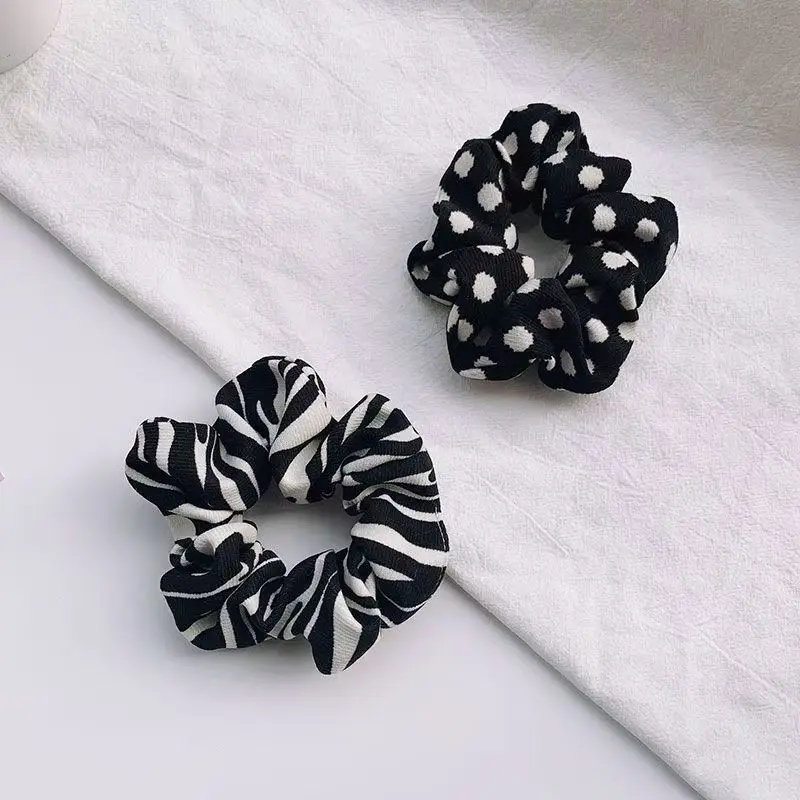 

High-looking Retro Hair Rope Large Intestine Hair Ring Women Simple Rubber Band Hair Rope Hair Accessories Head Rope Women