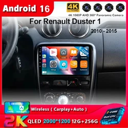 Android 15 Carplay Auto Car Radio For Renault Duster 1 2010 2011 2012 2013 2014 2015 Multimedia GPS Player Stereo 2din Head Unit