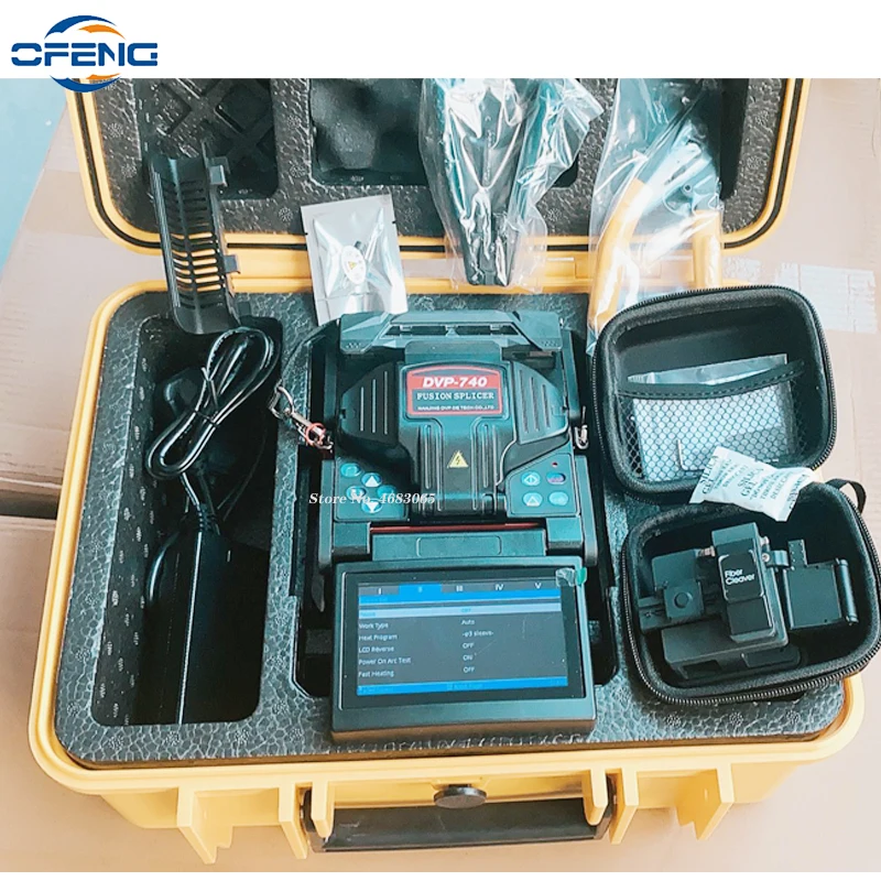 

FTTH Fiber Optic Fusion Splicer DVP-740 Fibre Optic Welder Fusion Splicing Machine DVP 740 Optical fiber Arc Welder customized