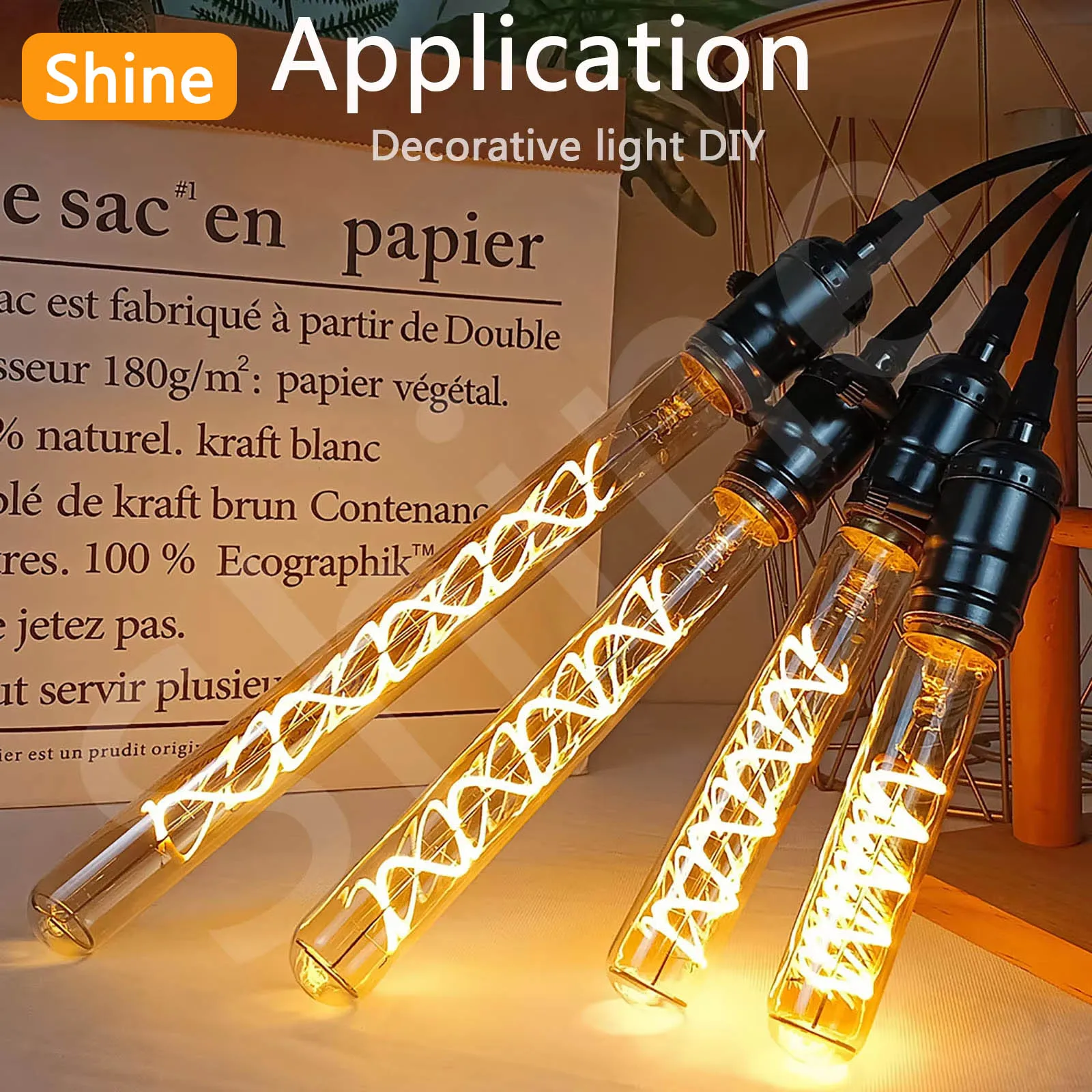 10pcs 3V COB LED Filament Flexible 38mm 60mm 95mm 80mm 130mm 145mm 185mm 260mm 300mm Edison Bulb Lamp Parts LED Diode Decoration