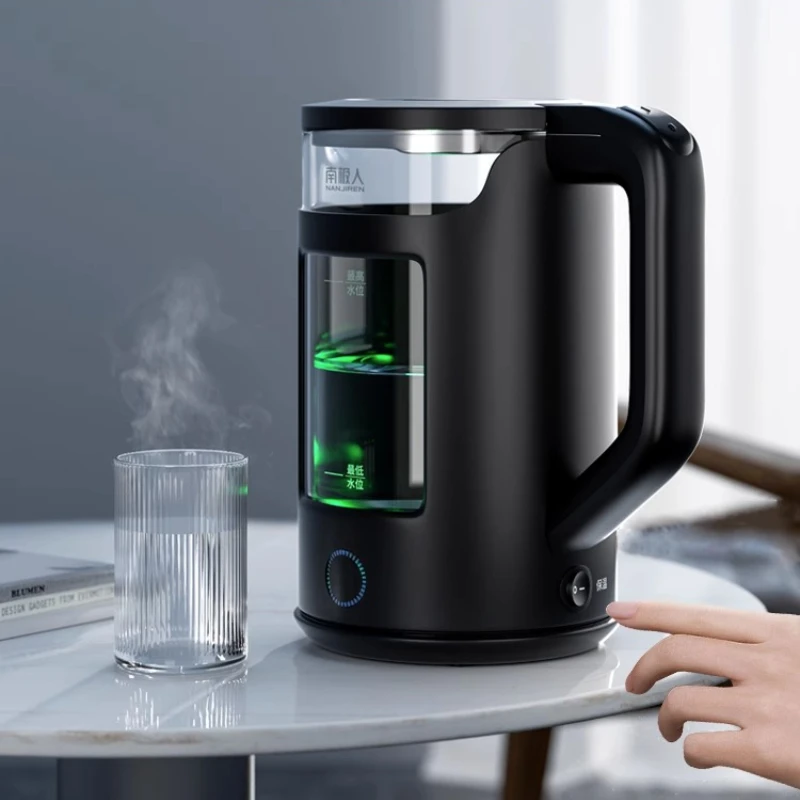 Glass Transparent Electric Kettle 220V 304 Stainless Steel Heat Insulated Home 1.7L Large Capacity Fast Heaing чайник غلاية ماء