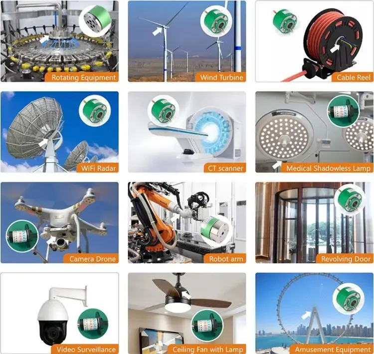 12 في 12 خارج الروتاري المشترك من خلال ثقب 8 مللي متر OD 74 مللي متر G1/8 "موضوع اتصال ضغط الهواء 1MPa 360 درجة دوران زلة حلقة