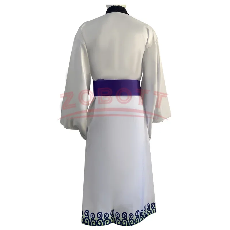 ชุดคอสเพลย์หนึ่งชิ้นโรโรโรโนอาโซโร่ชุดกิโมโนสีเขียวชุดคอสเพลย์ผู้หญิงหนึ่งชิ้นชุดปาร์ตี้เทศกาลฮาโลวีน