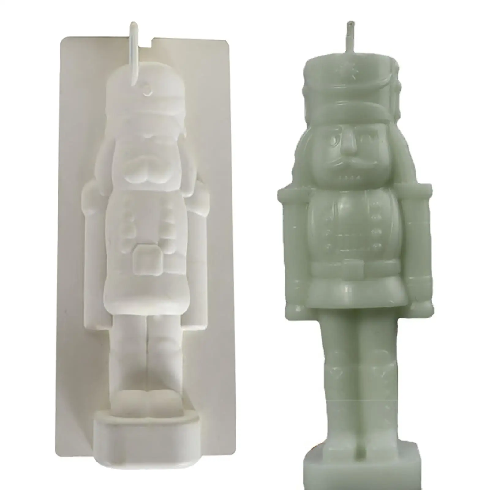 3D Nutcracker Candle Mould Candles Making Silicone Resin Mould