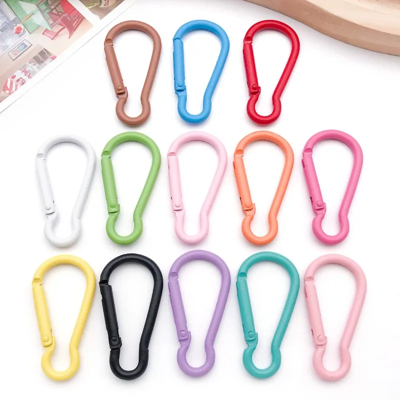 Lightweight Outdoor Clips 25 pcs, Easy Spring Gate, Random Macaron Colors, for Small Item Organizer, Multipurpose