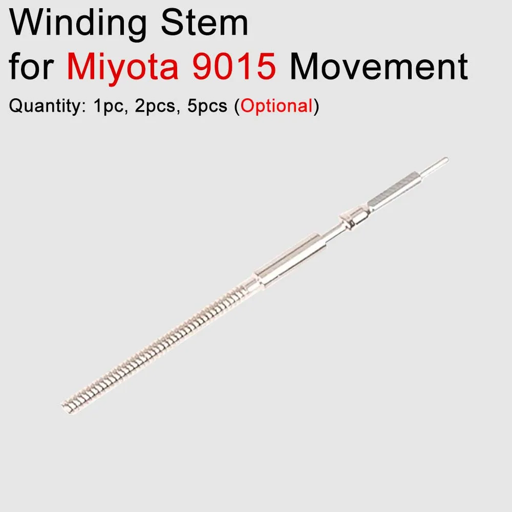 For Miyota 9015 Movement Winding Stem 1/2/5Pcs Watch Crown Rod Replacement Watch Stem Lever Bar Accessories