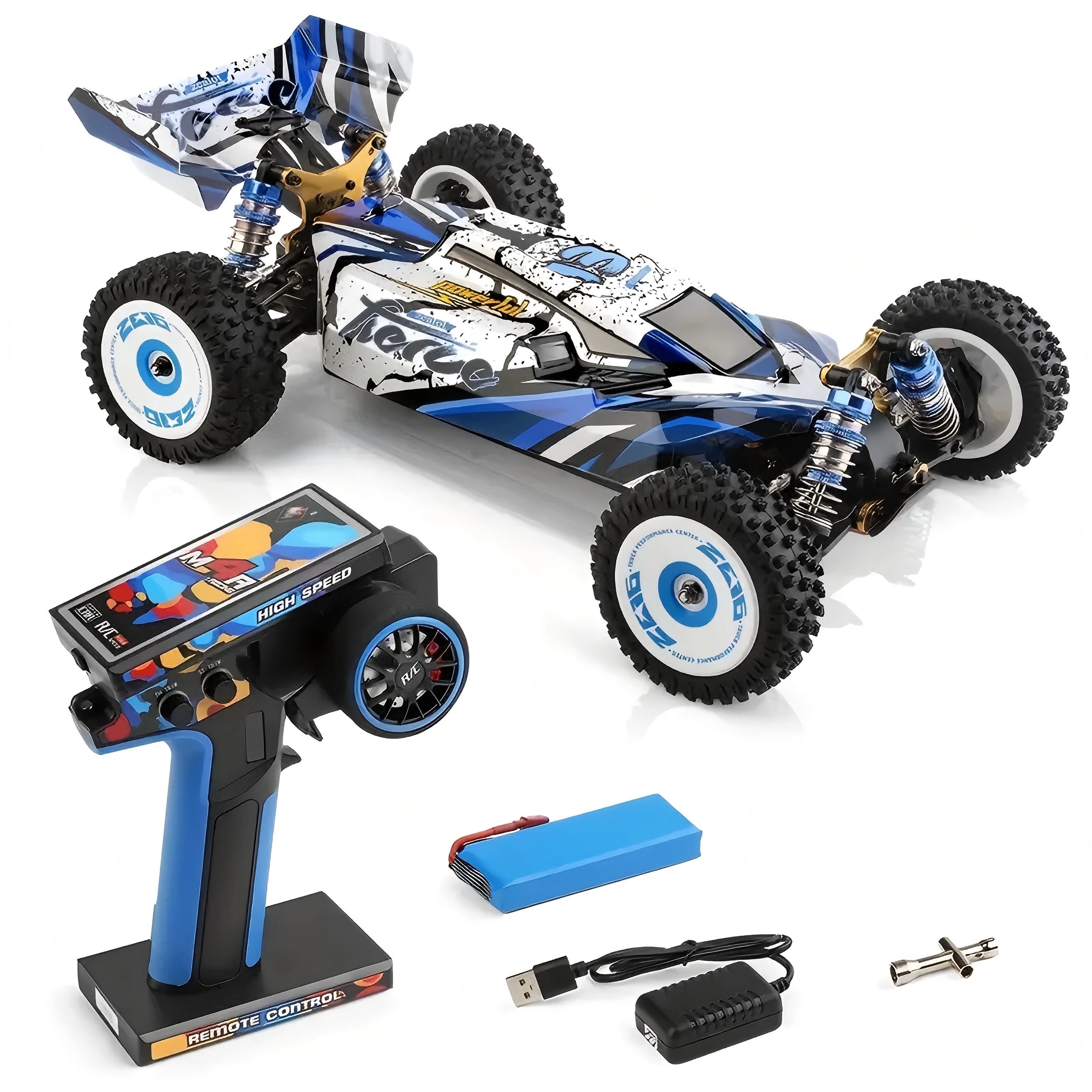 1/12 124017 Wltoys -V8 2.4G Racing RC Cars 4WD Brushless Motor 75Km/H High Speed Remote Control Off-road Drift Toys For Aduit view 2