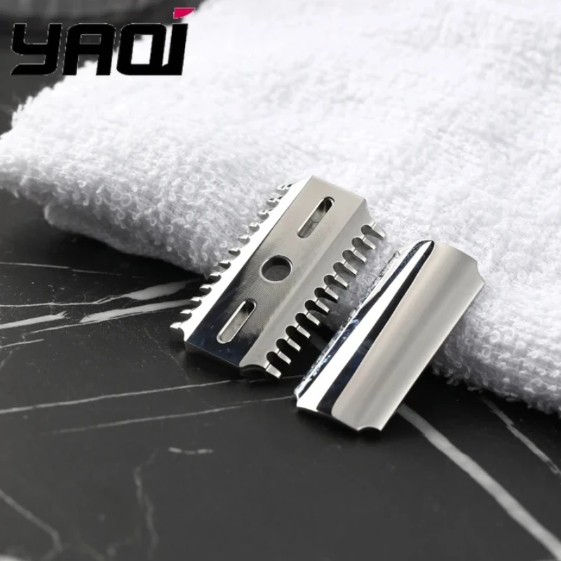 YAQI Vostok 70OC 316 Stainless Steel Polished Dual Comb Safety Razor Head With 0.7mm Blade Gap
