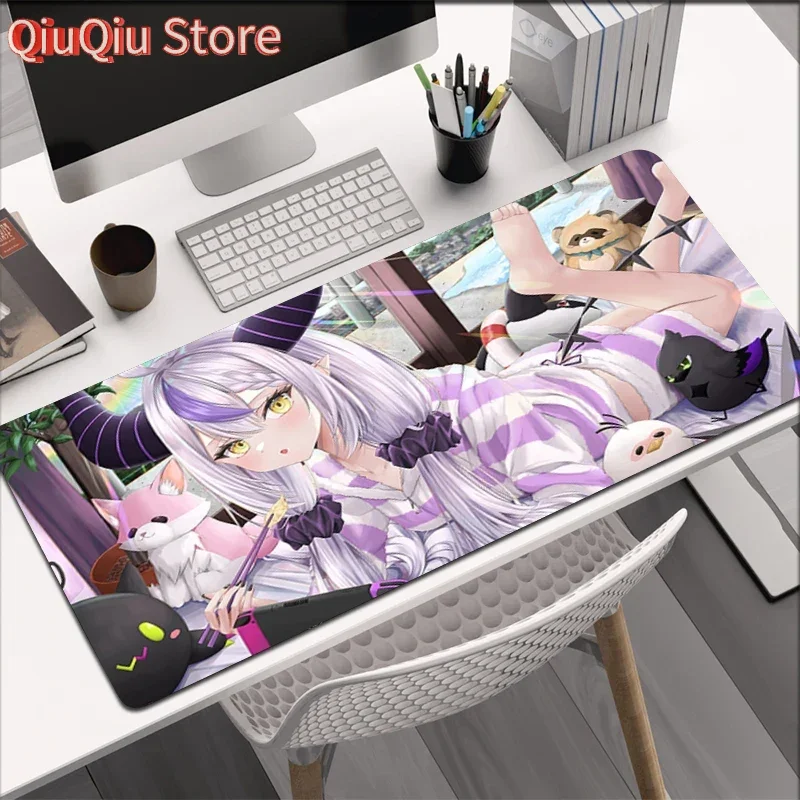 

Hololive La Darknesss Mousepad Laptop Anime Girl Kawaii Table Mat Anti Slip Office Decor Keyboard Mouse Pad XXL Large Mouse Mats