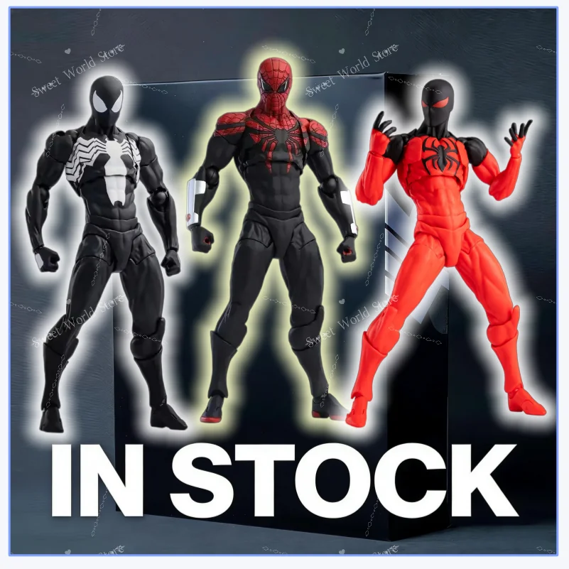 

В наличии: Фигурка Человека-паука Messtoys, черно-красная, коллекционная модель, подарок.