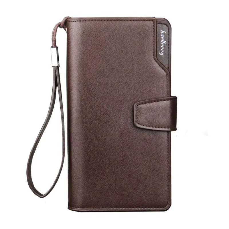 Men Wallets Long Style High Quality Card Holder Male Purse Zipper Large Capacity Brand PU Business Zipper Multi-function Wallets