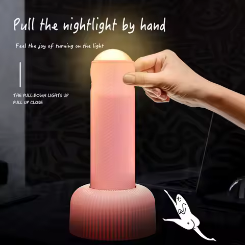 Hand-held Nightlight Charging Creative Bedroom Bedside Lighting Atmosphere Lu Lamp Desktop Funny Birthday Gift