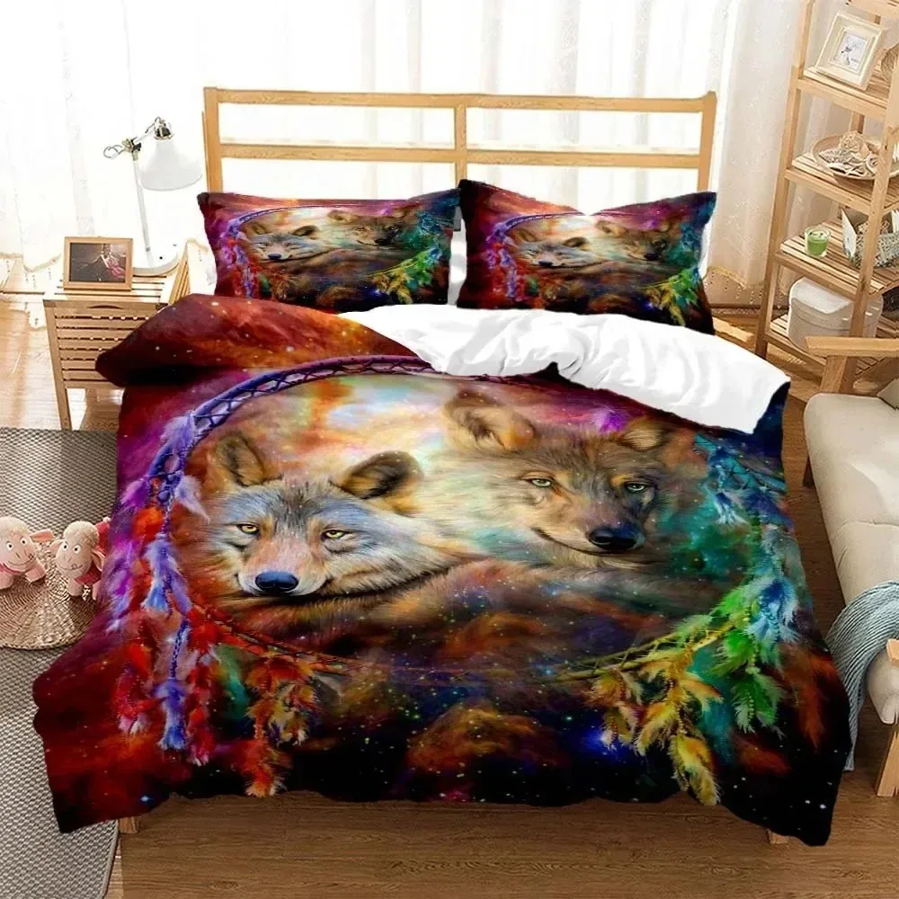 Wolf Digital Print Polyester Bedding Sets Child Kids Covers Boys Bed Set For Teens Bedding Set Bed Comforter Set