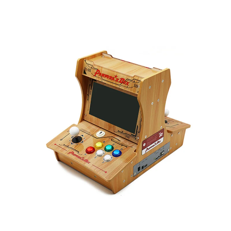 2022 Box DX Special Version 5000 In 1 Wooden Mini Arcade Bartop 10 Inches Dual Screen Can Save 3P4P Game 3D Tekken