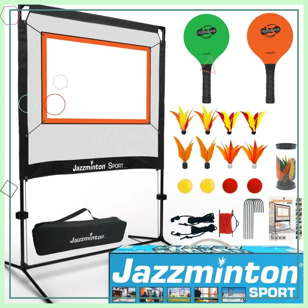 

Paddle Game Set with Net for Indoors & Outdoors – Active, Joint-Friendly Family Fun Like Badminton, Pickleball & Tennis