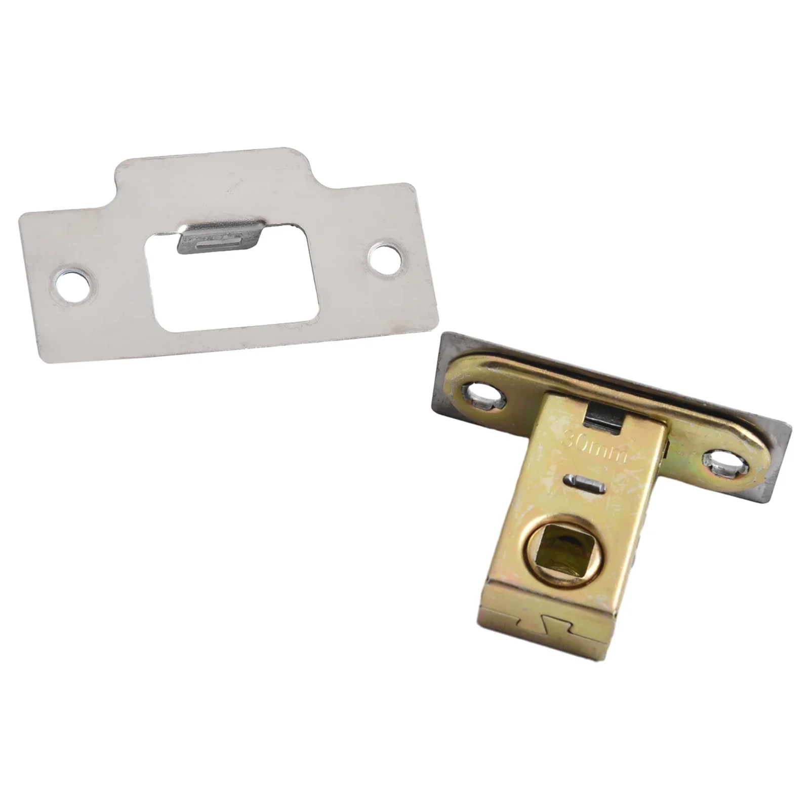 30mm-45mm Flat Tongue Lock Mortice Tubular Latch Stainess Steel Internal Door Bolt Facility Sprung Catch For Bathroom Toilet