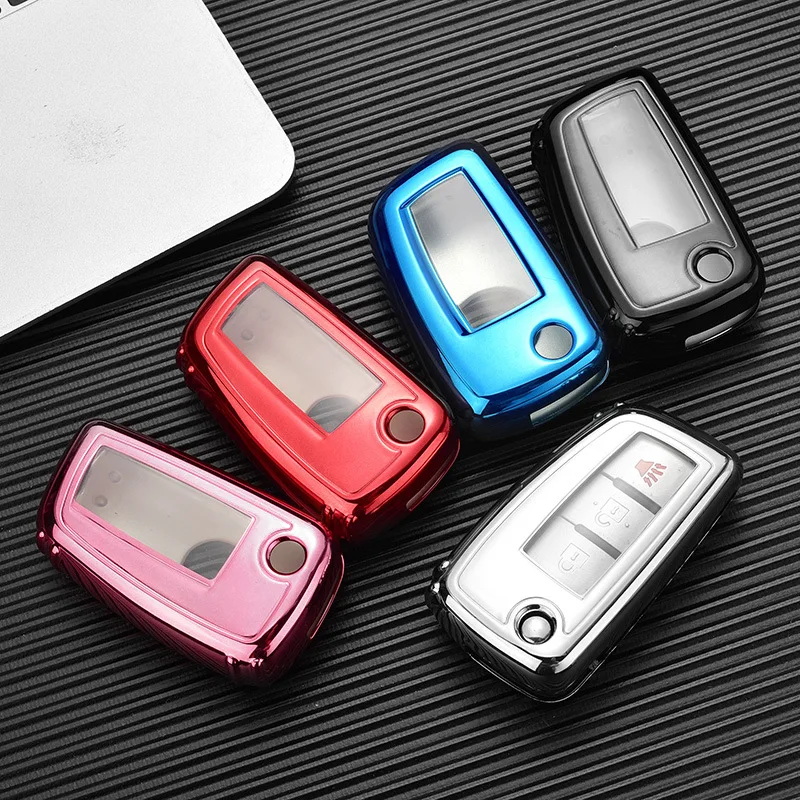 

Car Remote Keys Protective Shell Keychain transparent TPU for Nissan Teana Bluebird Sylphy TIIDA X-TRAIL QASHQAI key accessories