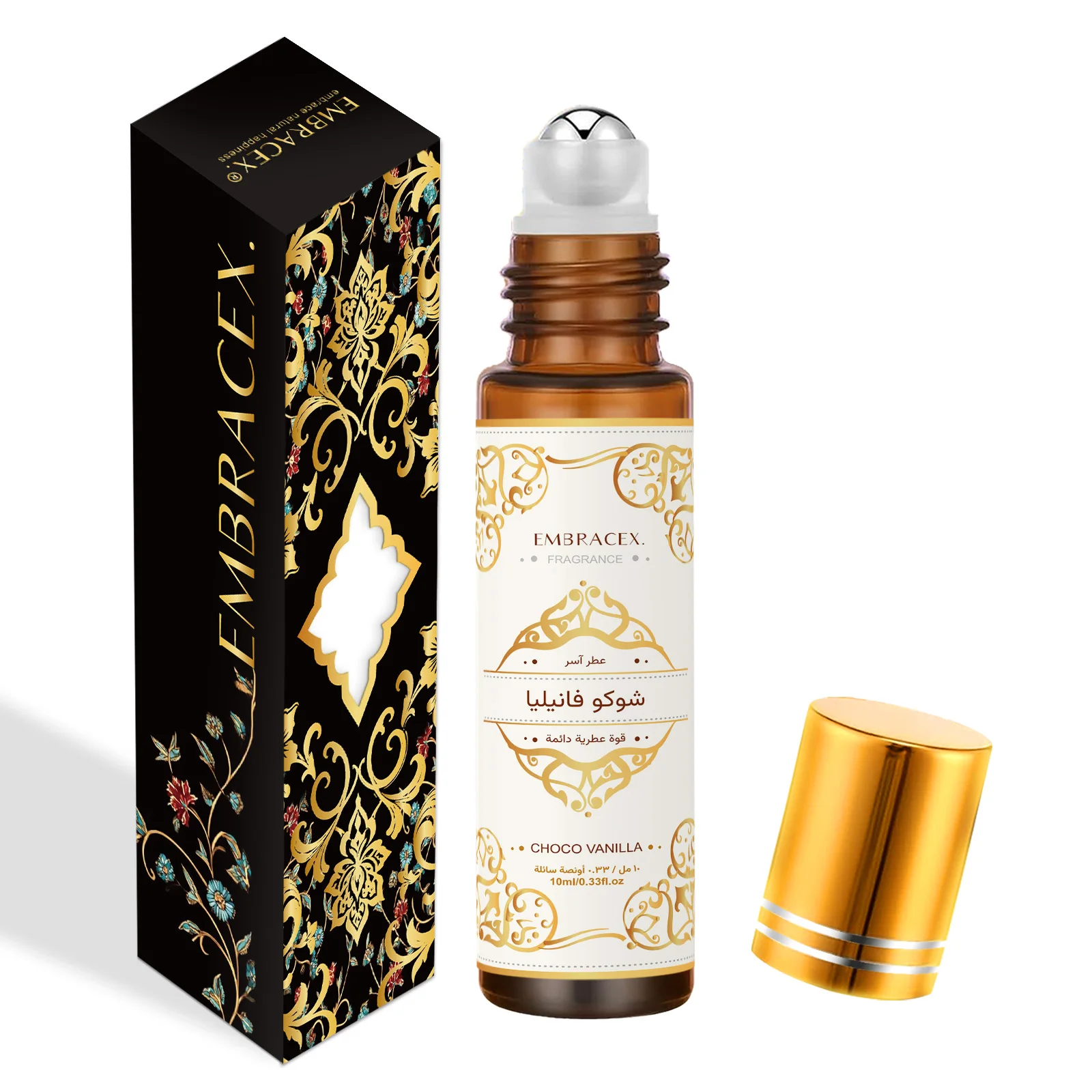 

10 мл Choco Ванильное Эфирное Масло Jehoكو ف Ahmad Abdul Roller Парфюмерия Ароматерапия Ид аль-Фитр Подарочный Автомобильный Освежитель Воздуха Стойкий Аромат
