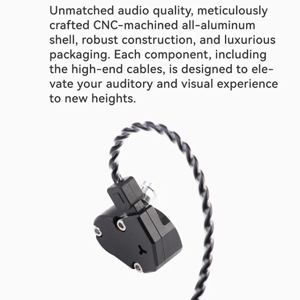 TINHIFI C2 2025 Type-C IEM HiFi Wired In Ear Earphone Monitor 10MM PU+LCP Drive Detachable 2Pin HD Mic 3.5mm/Type-C Cable