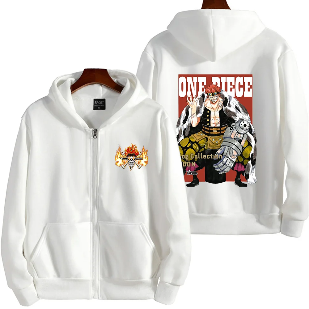 Anime ONE PIECE Hoodies Eustass Kid casual men's and women's pullover role-playing clothing autumn and winter street Hoodies