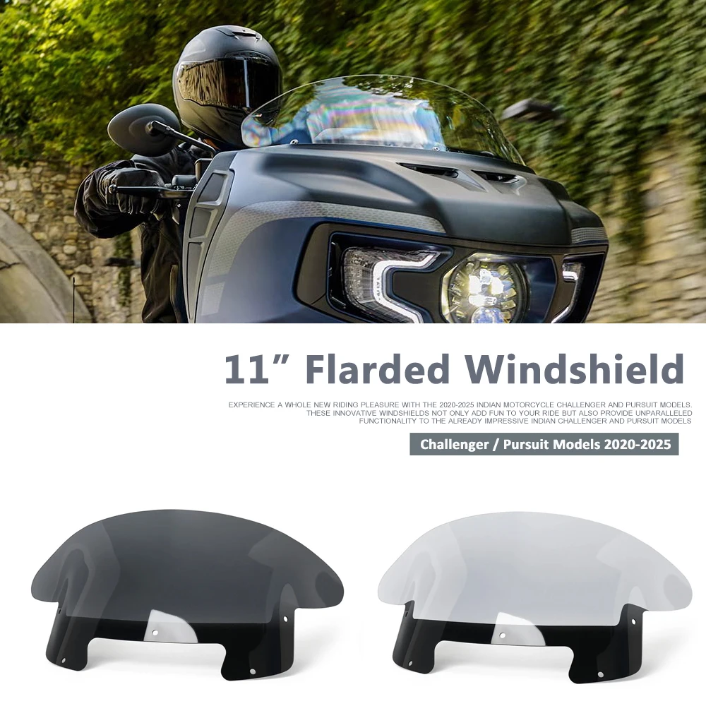 

Motorcycle Front Wind Deflector Spoiler Air Deflector Windshield Protection For Indian Challenger Indian Pursuit 2020-2025 2024