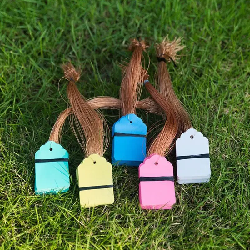 100pcs Plant Labels with Rope PVC Plants Hanging Tag Hanging Tags Flower Pot Marker Signs Garden Decoration Gardening Tool