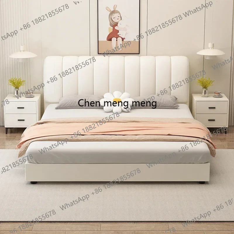 Girls Full Bed Castle Floor Wooden Space Saving White Cream Sun Design Japanese Bed Comfortable Camas De Casal Salon Furniture