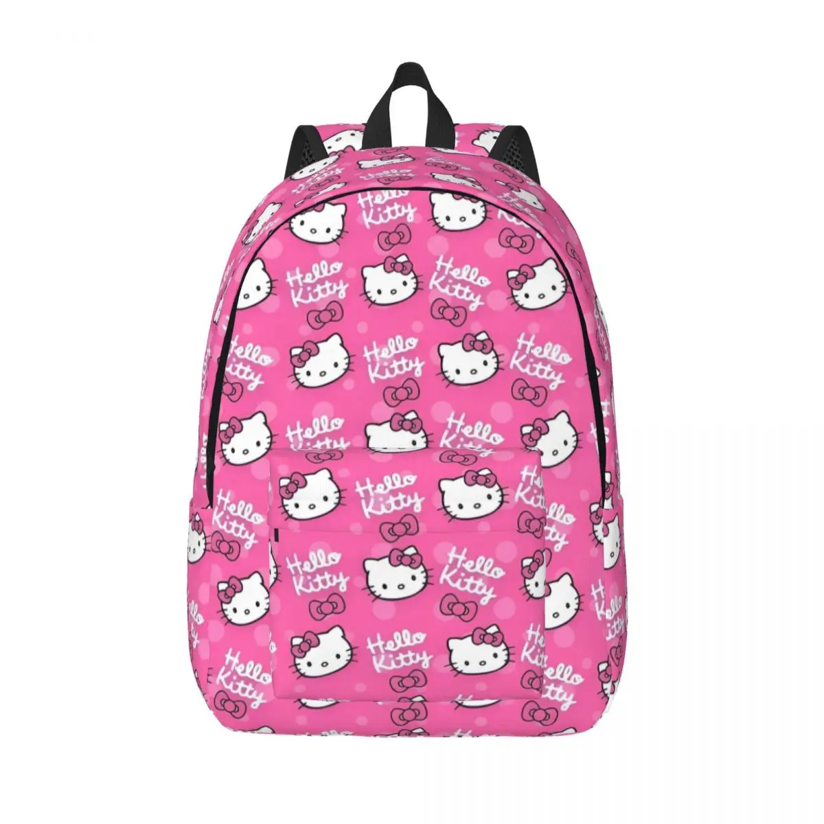

Розовый мультфильм «Hello Kitty» для подростков, школьный рюкзак, холст, рюкзак, подарок для начальной школы