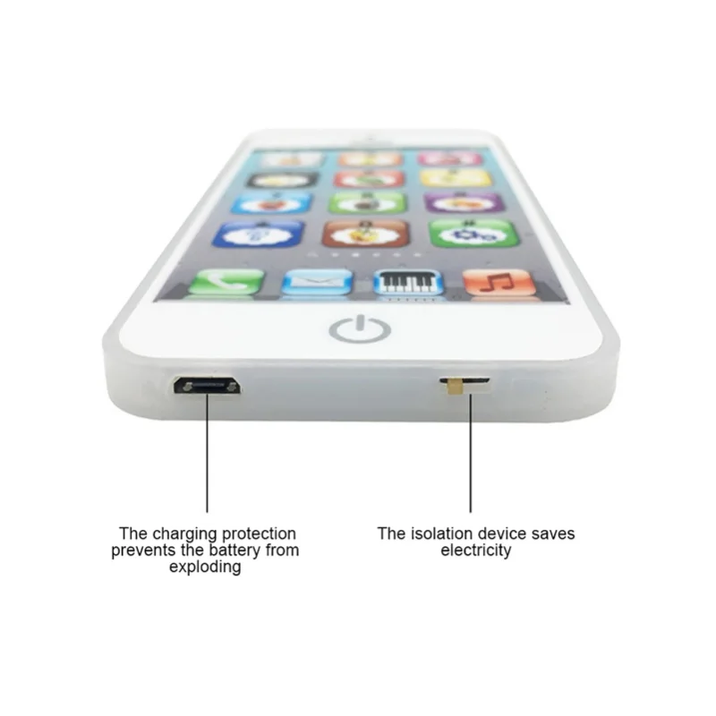 Baby Engelse leermachine Muziek Licht Touchscreen Mobiele telefoon Speelgoed Vroege ontwikkeling van kinderen