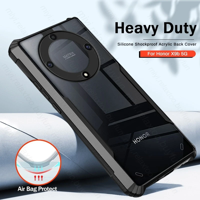 Transparent Acrylic TPU Soft Edge Back Cover For Honor Magic6 Lite 5G Case Armor Shockproof Coque Honer Magic 6 Lite 6Lite Light